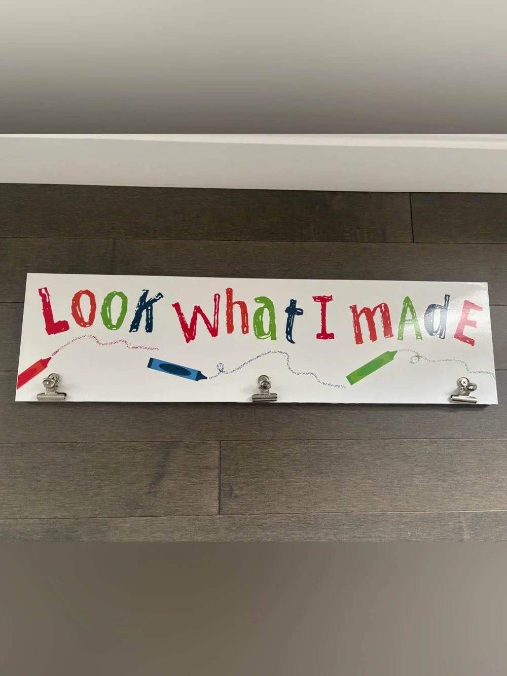 “Look what I made” sign